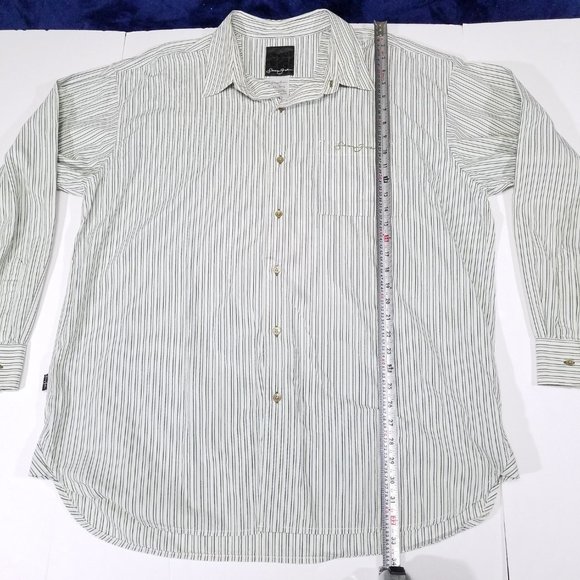 Sean John Striped Long Sleeve Casual Button Up - Picture 9 of 11